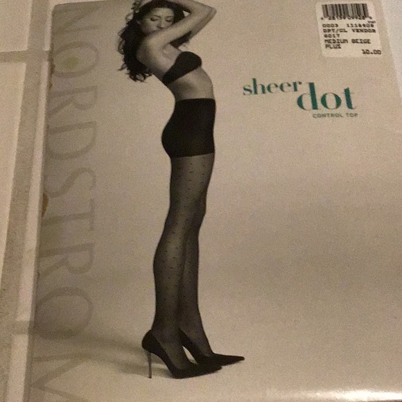 New knee high & sheer dot pantyhose - Picture 2 of 6